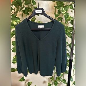 Madewell 3/4 sleeve boucle sweater top
